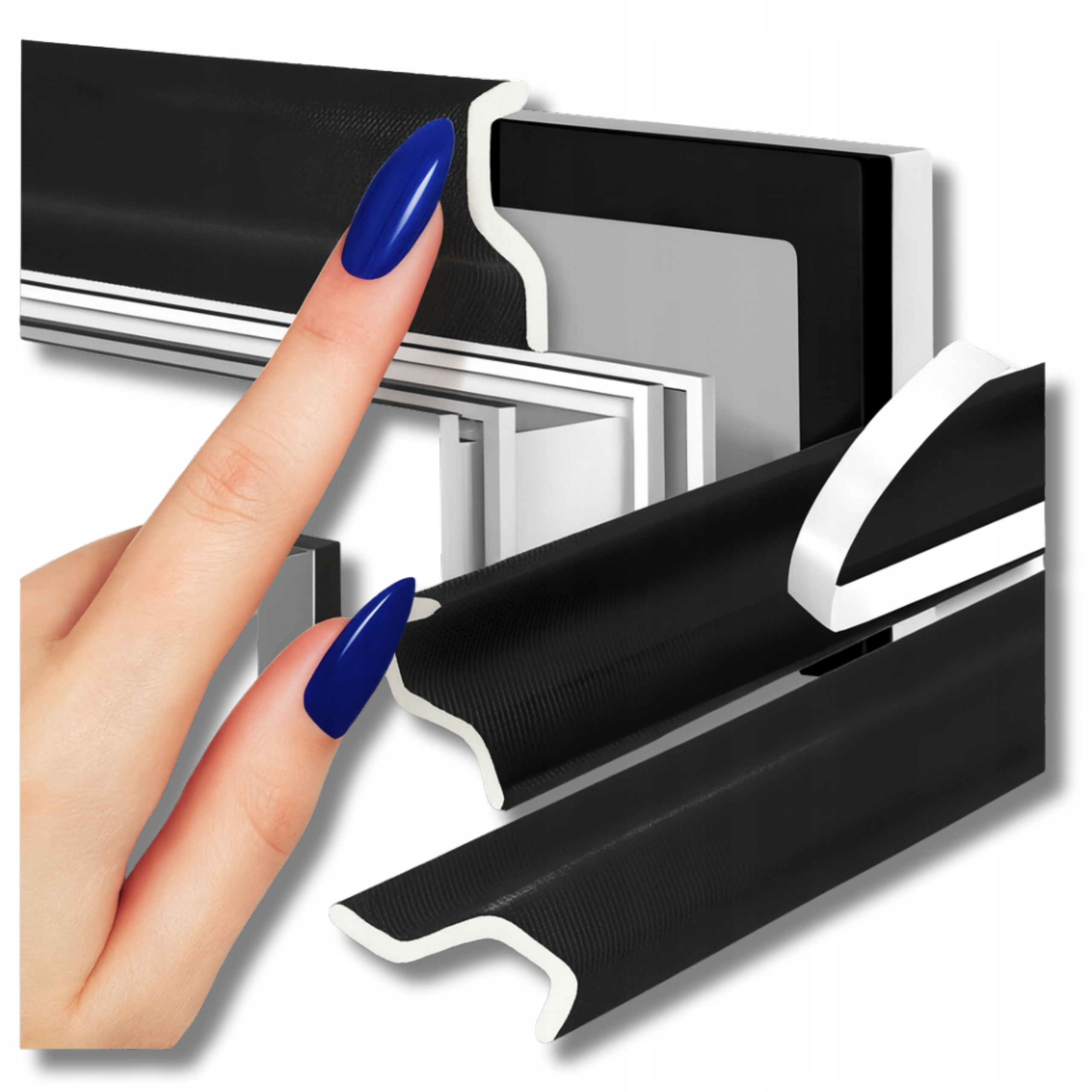 TAŚMA USZCZELNIAJĄCA DO OKIEN I DRZWI, SAMOPRZYLEPNA - CZARNA 4M