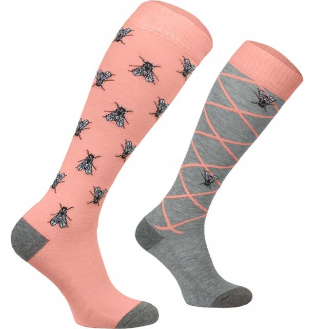 

Jeździeckie kolorowe podkolanówki Pink Mucha 35-38