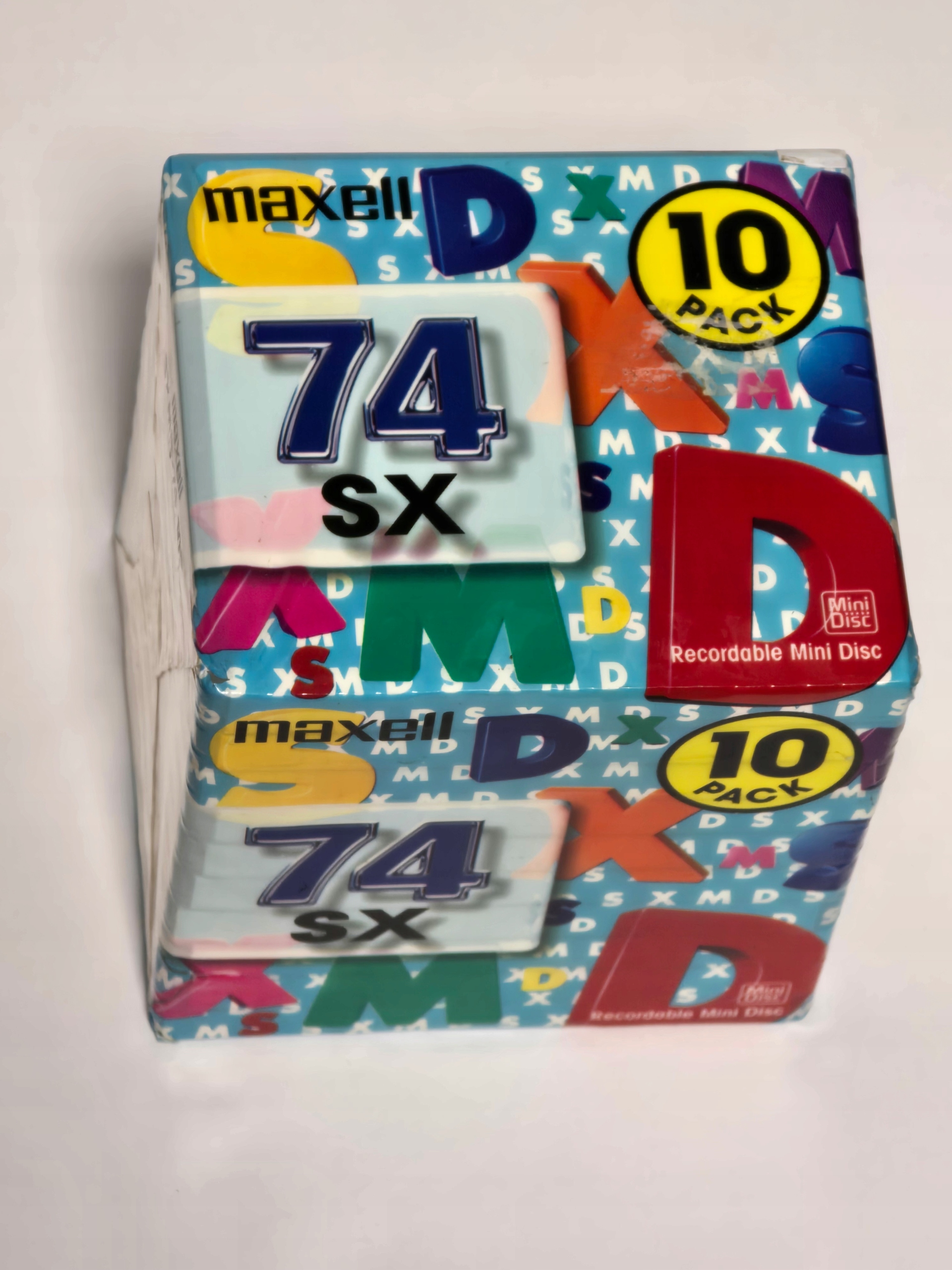 Minidisc Diskety MD Maxell Sx 74 10 Ks Fólia 10 Pack Nová Sada