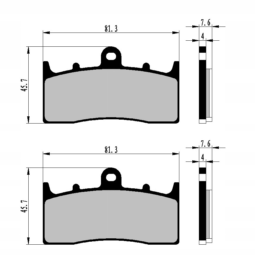 KLOCKI HAMULCOWE PRZÓD BMW K1300 R DYNAMIC CARBON Producent Nistal