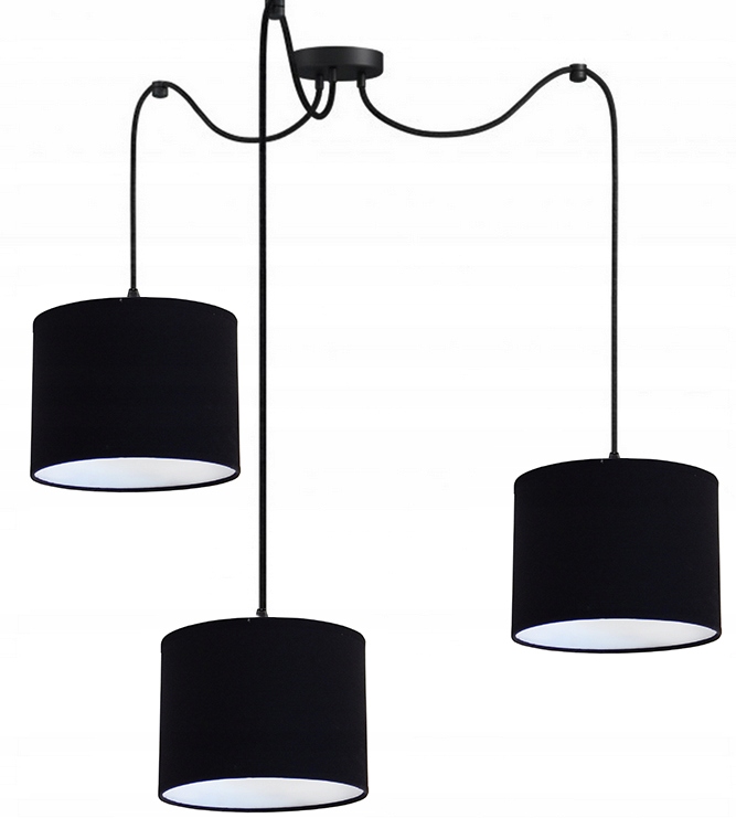 Luster Závesná Led Stropná Lampa E27 Pavúk 3xABAŽÚR FI24 Salón Spálňa