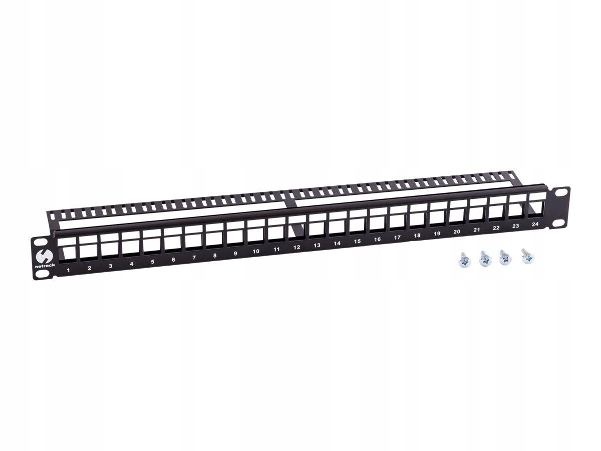 Netrack 104-20 Netrack patch panel keystone 19 24-porty, Utp