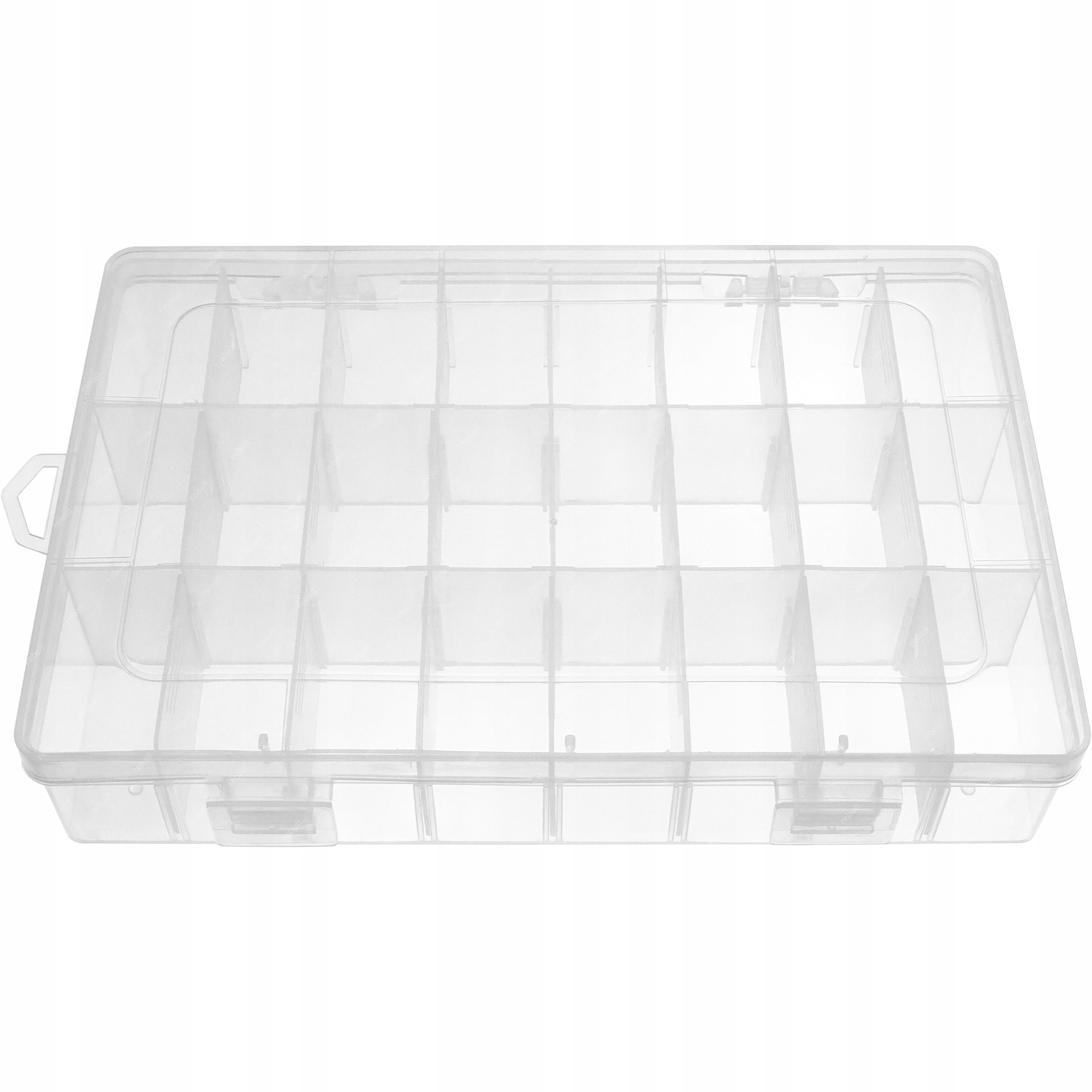 Organizer pojemnik pudełko 24 przegródki 19x13x3,6