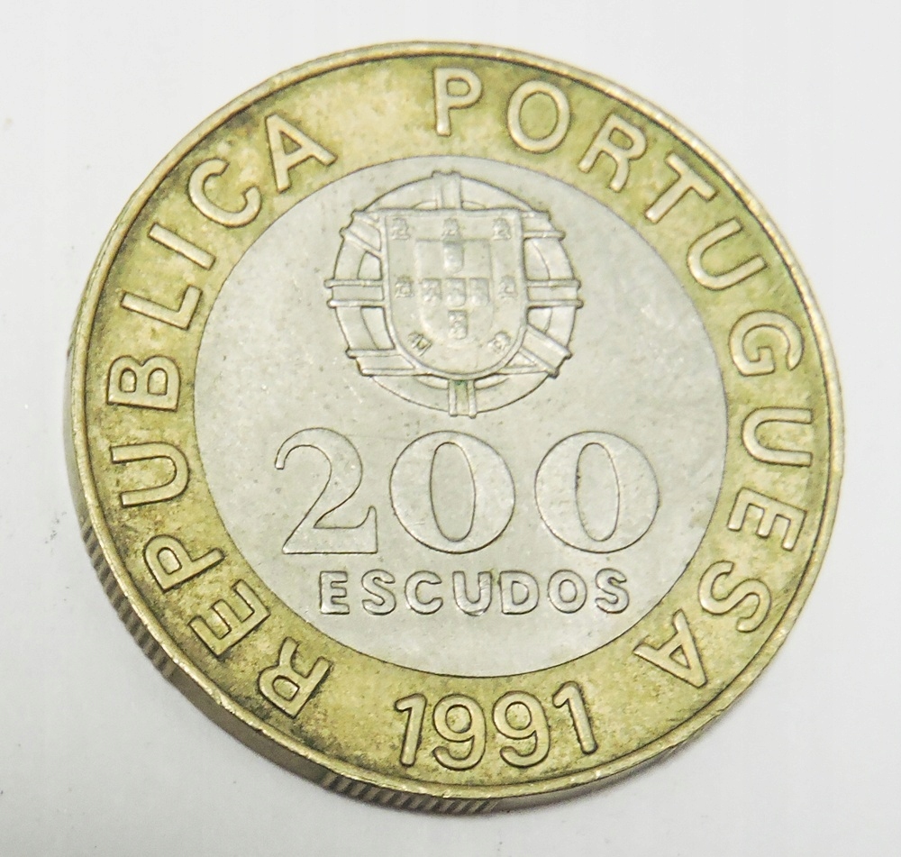 PORTUGALIA 200 eskudo 1991
