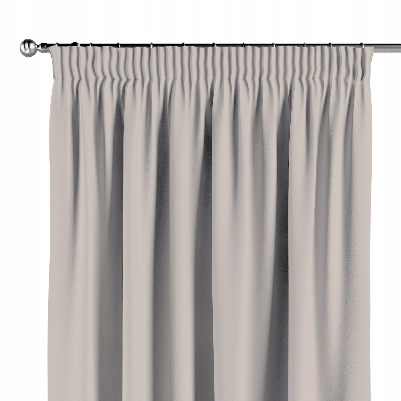 Záves na vlnitej páske 1 ks 130x260 cm béžový