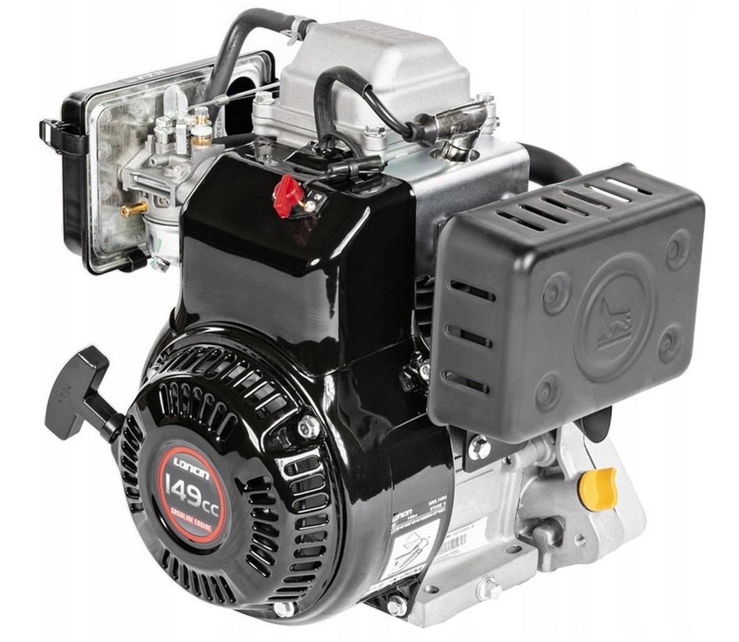 Motor Loncin LC165F-3H-A s horizontální hřídelí 15 mm 29 mm se závitem