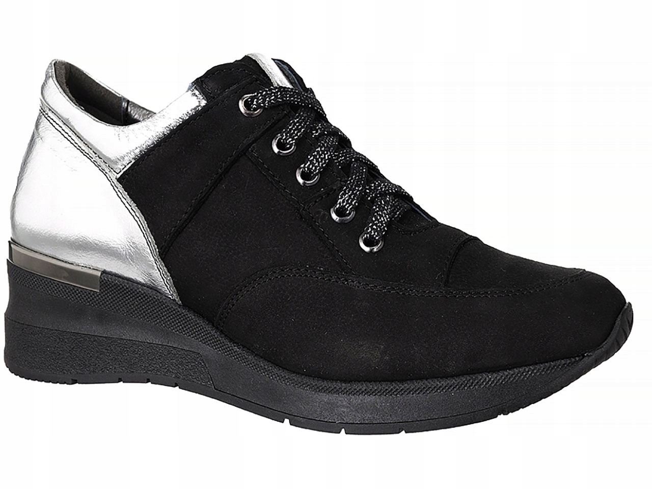 Sneakersy Buty Sportowe Na Koturnie Skóra Pl r 40