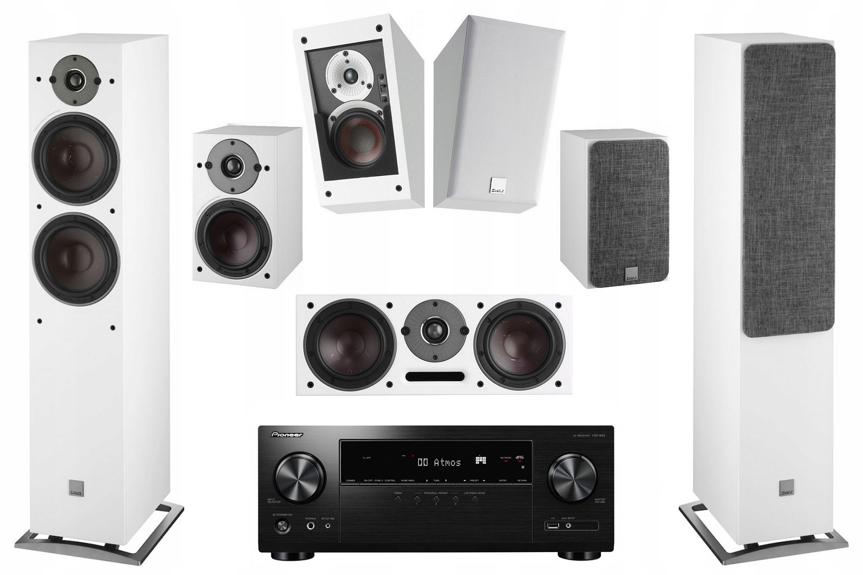 DALI OBERON + PIONEER VSX-935 = WYBITNE ATMOS 7.0
