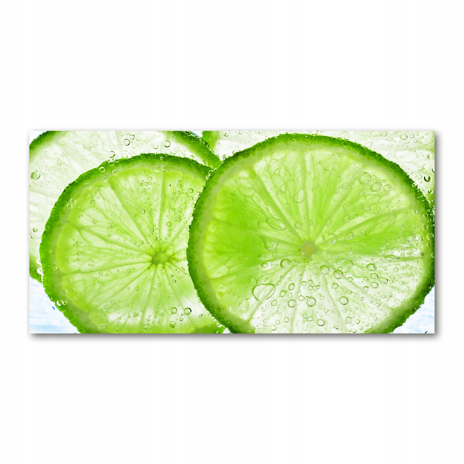 

Foto obraz szkło akryl Limonki pod wodą 120X60 cm
