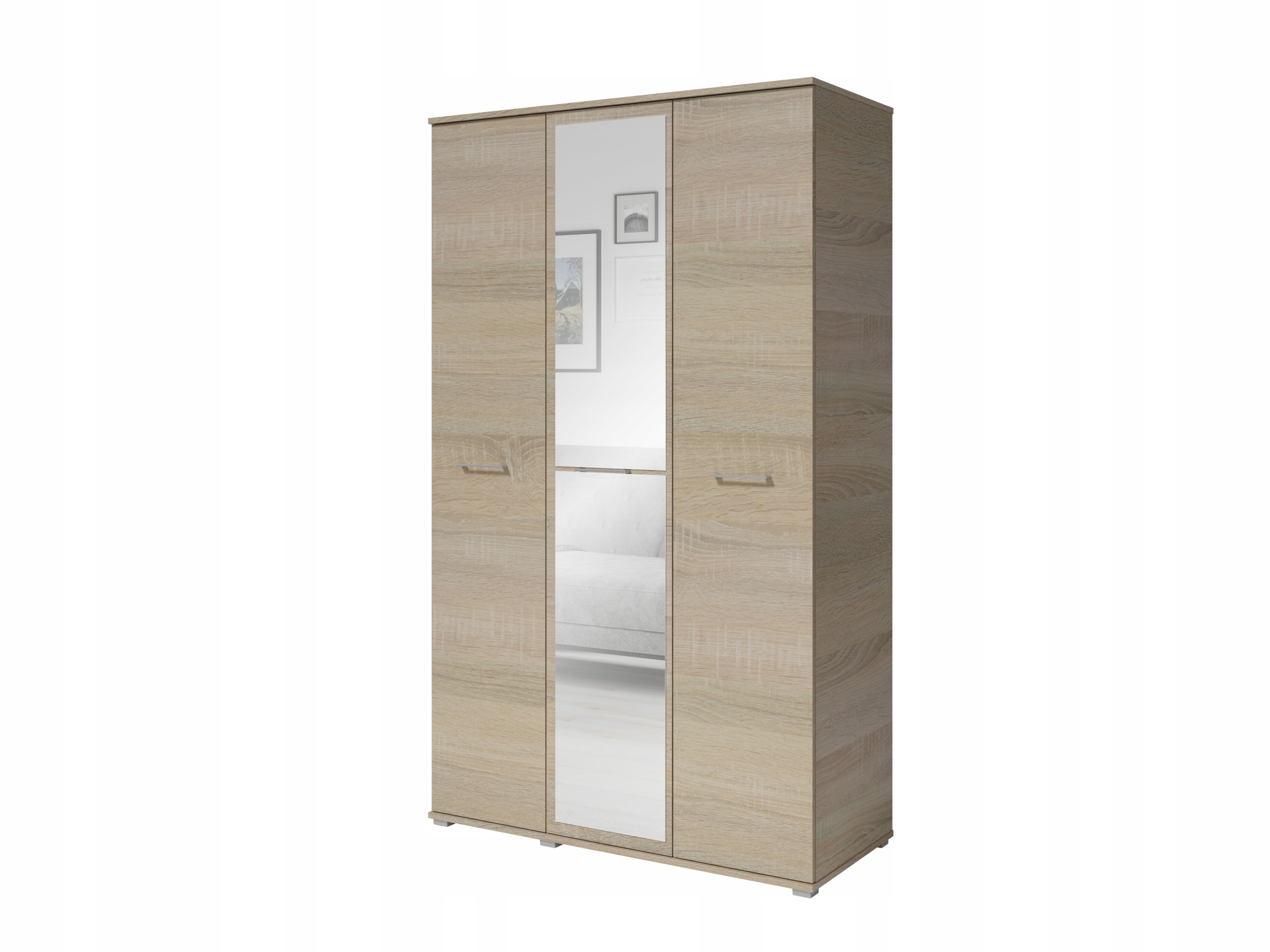 

Szafa Niko 3-Drzwiowa Lustro 120cm Sonoma