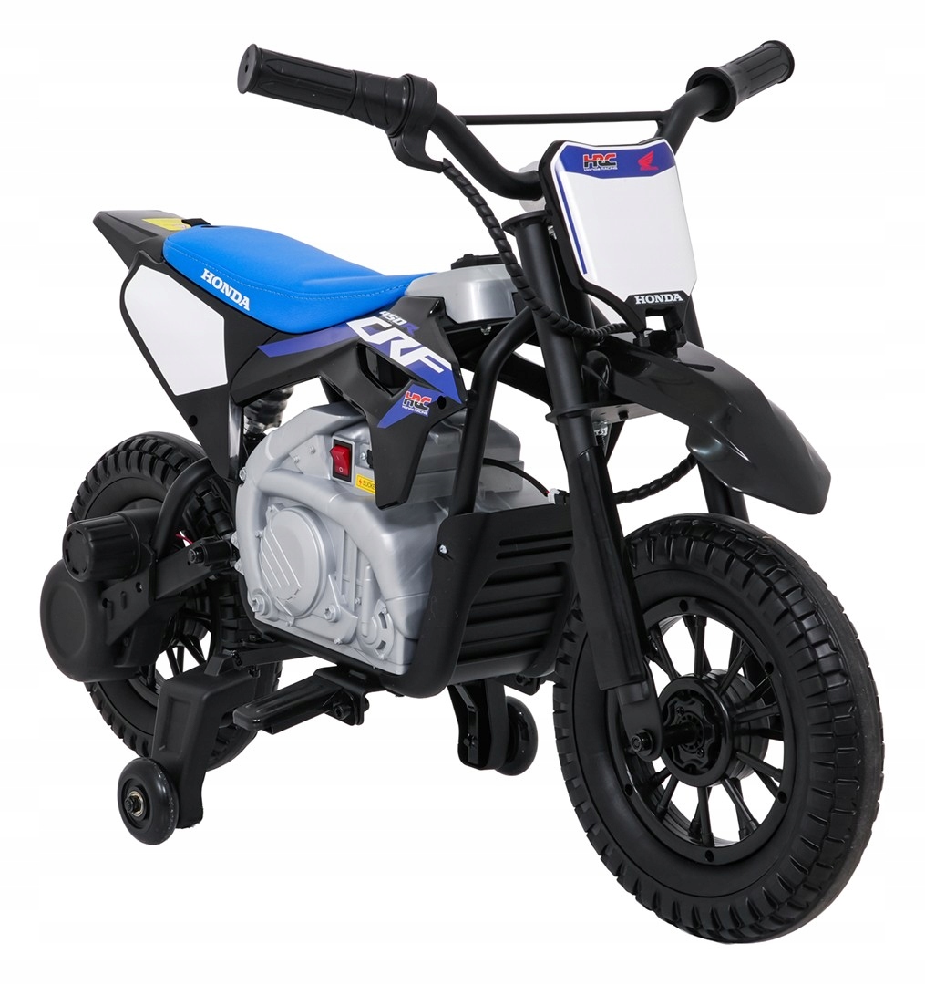motorek na akumulator Honda CFR450R boczne kółka do nauki jazdy