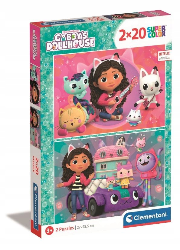 

Puzzle 2X20EL Koci Domek Gabi Clementoni 24802