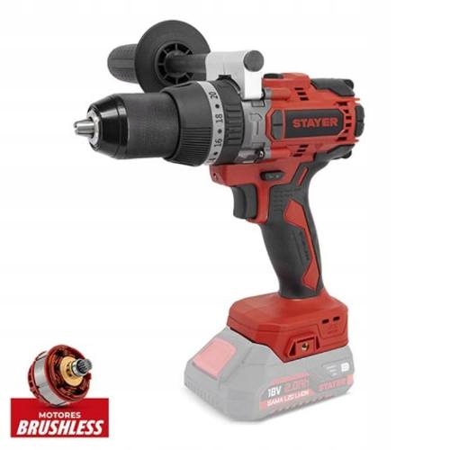Vrtačka aku Pbl 80P L20 Pk, 18V, bez baterie, kufr, Stayer