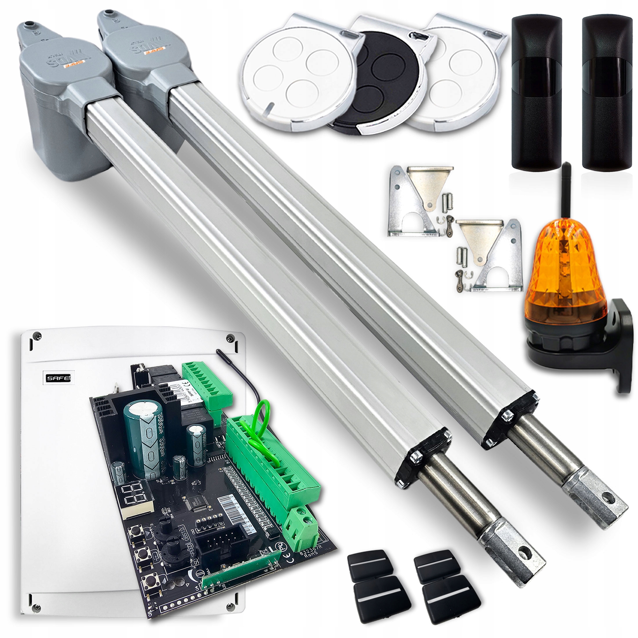 Pohon Dvoukřídlé Brány 7m 400 Automat pro křídlovou bránu Safe 3x Ovladač