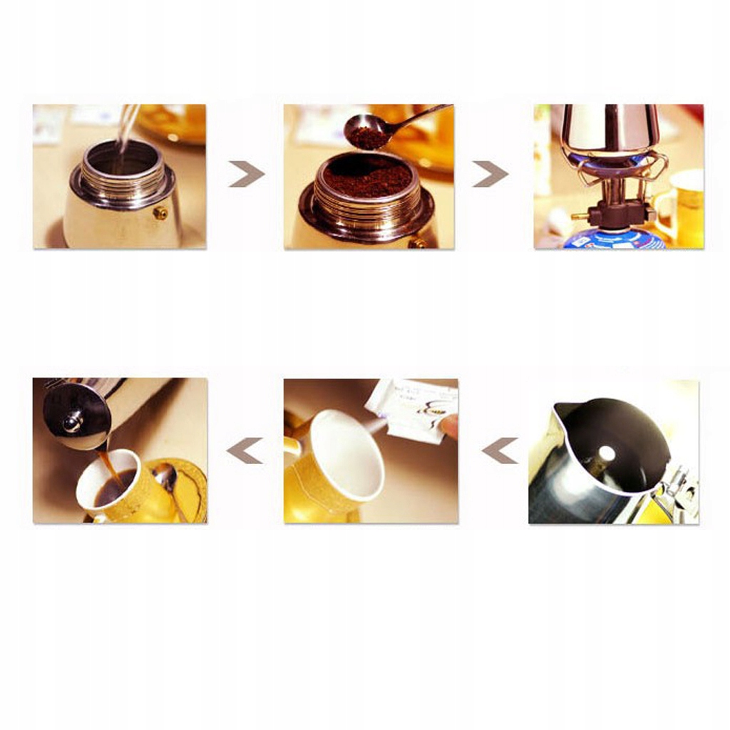 Aluminiowy garnek do kawy Expresso Latte Cooker Marka bez marki