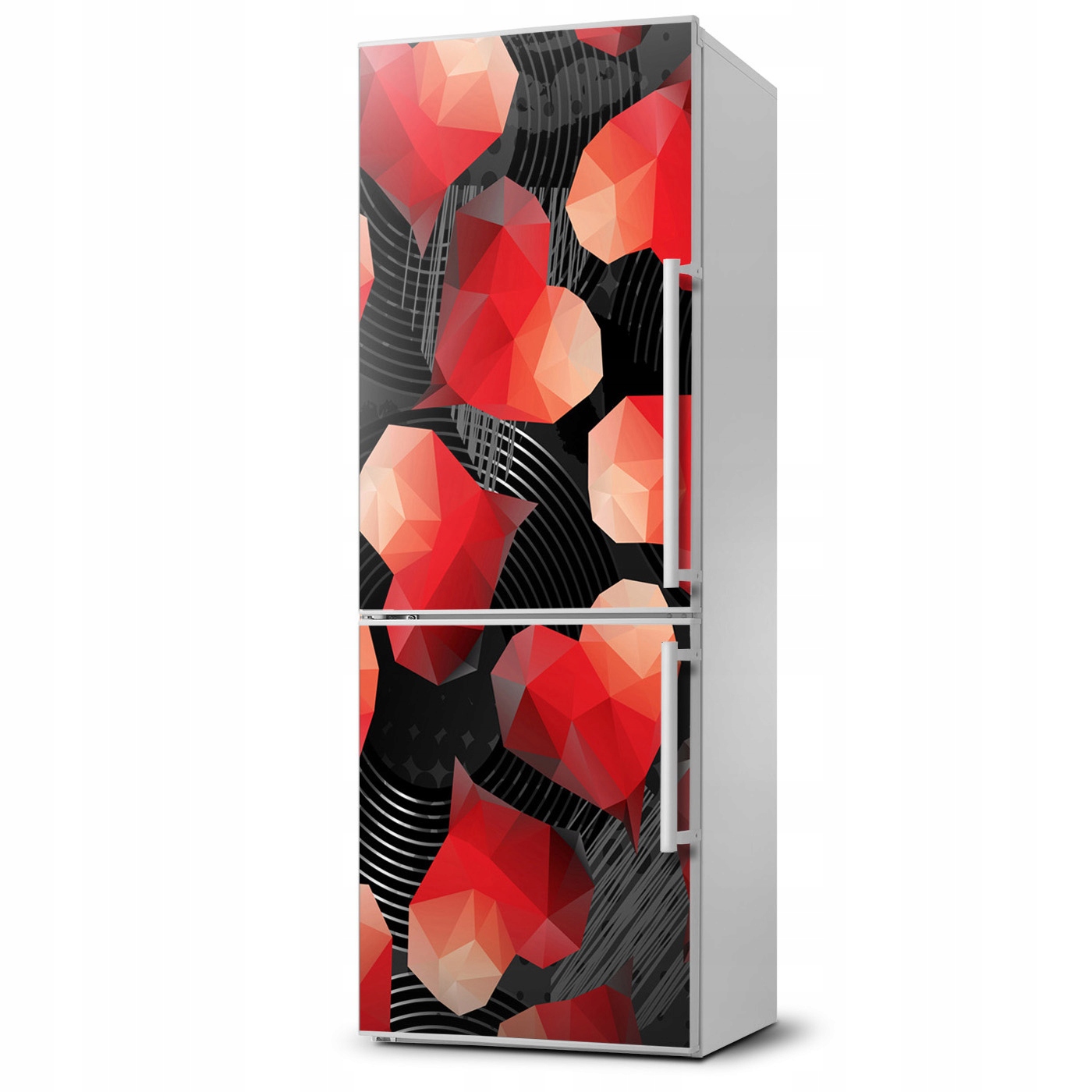 

Magnes Tapeta na lodówkę Geometryczne serca 60x180