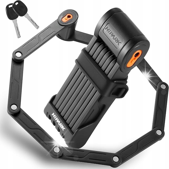 Skládací zámek na kolo Zabezpečení 100 cm Hipark HD9006 Klíček x 2