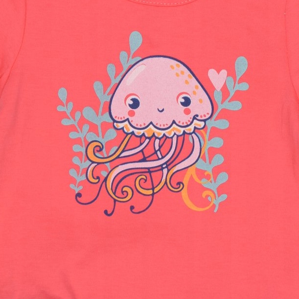 Zestaw 2w1 koszulka różowa spodenki niebieskie 86 Marka Bembi