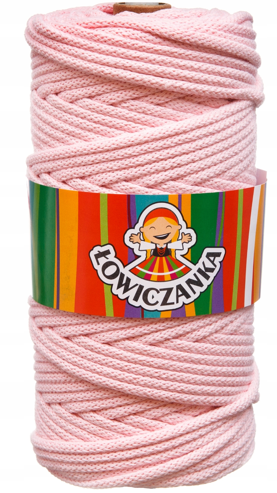 Sznurek Cukierkowy Róż Łowiczanka Do Makramy 3 mm