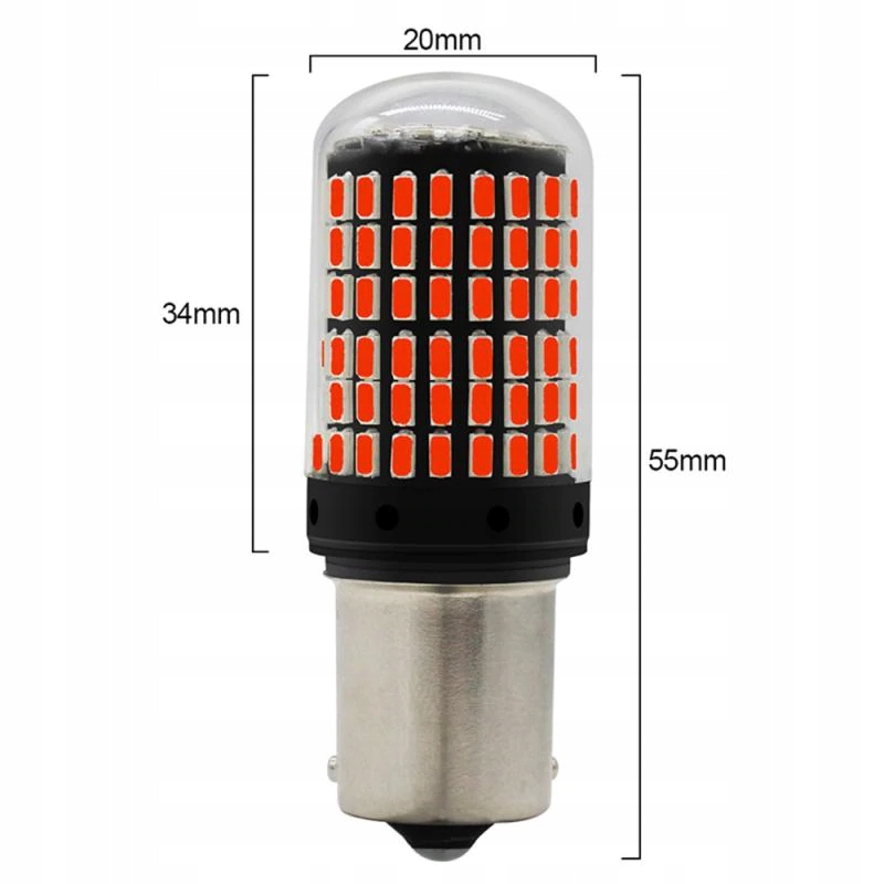 P21W LED 144 SMD 4014 BA15S 1156 CANBUS CZERWONA Numer katalogowy części P21W LED