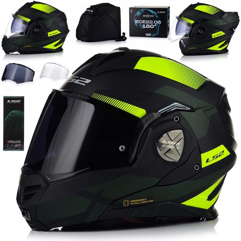Motocyklová Prilba LS2 FF901 Advant X Čeľusťová Pinlock Batoh 2x Sklo