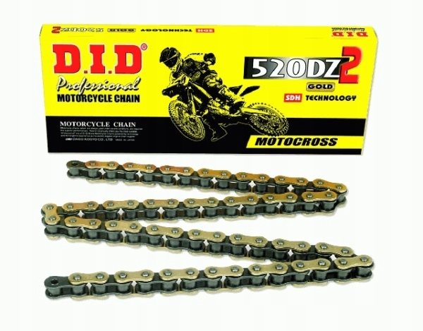 D.I.D Hnací Reťazec Moto DID 520 Bez O-krúžku (3500DAN) (rozkovaný Ohnisko)