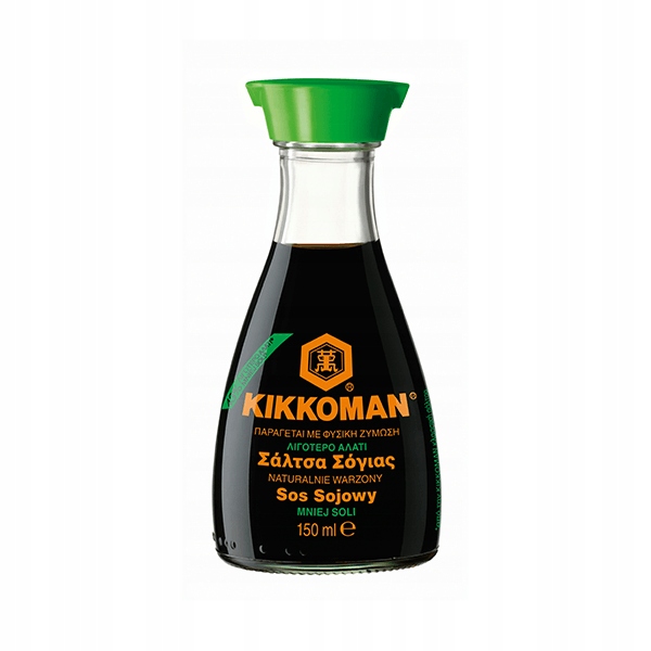 

Sojowy Kikkoman Mniej Soli 150 ml dozownik