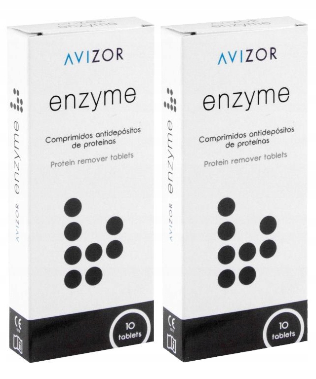 2 x Tabletki Odbiałczające Do Soczewek Avizor Enzyme 10szt