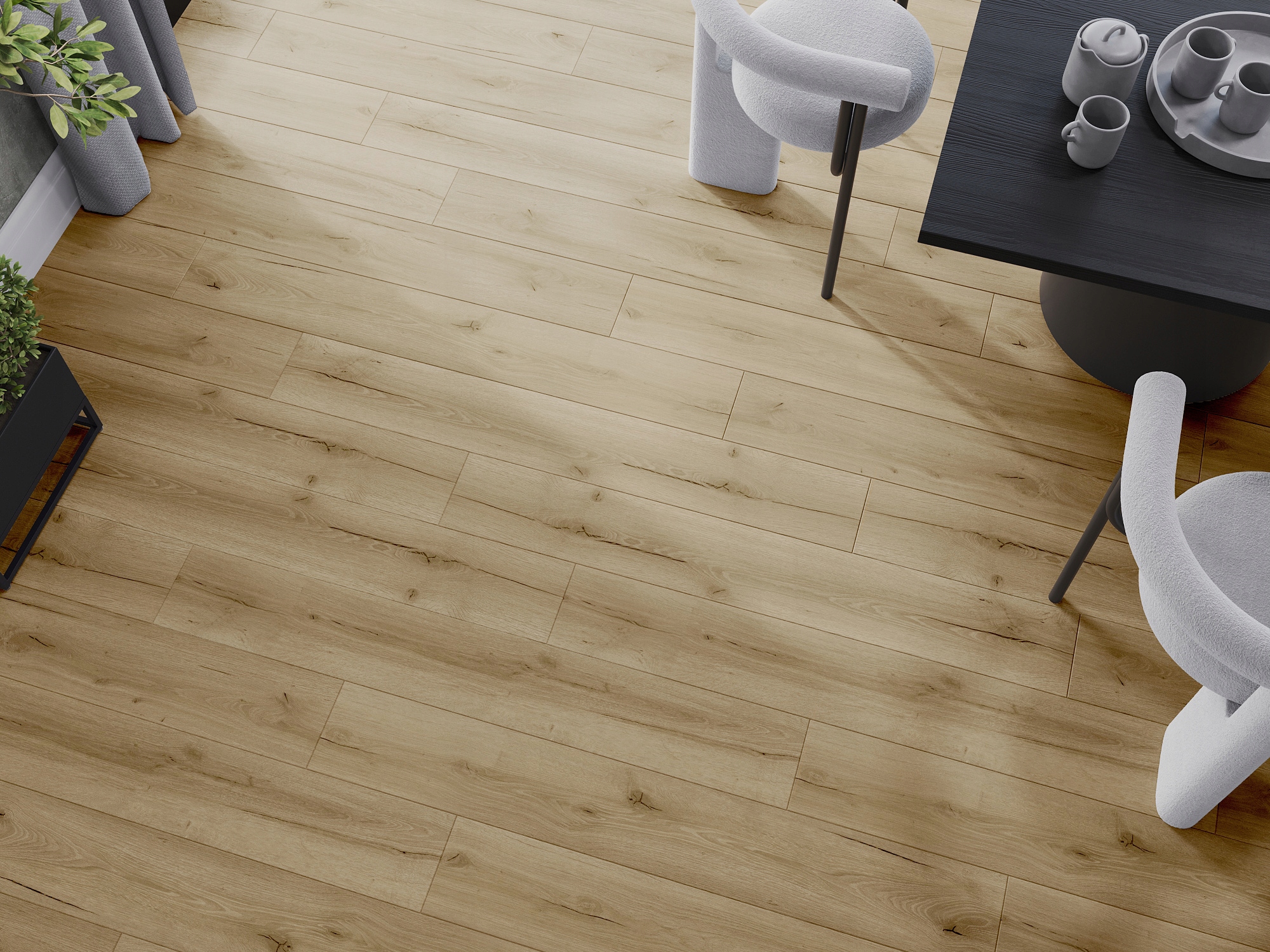 MEXEN BUFFALO PANELE WINYLOWE SPC 6,5 MM PODKŁAD IXPE 4 V-FUGA DĄB Kolor producenta Dąb