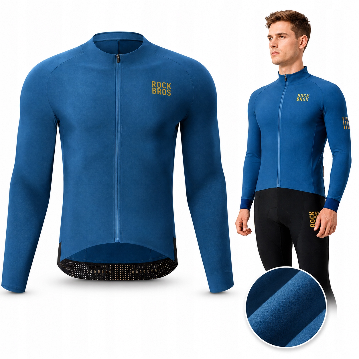 Mikina Na Sportovní Kolo Termoaktivní Teplá XXXL Rockbros