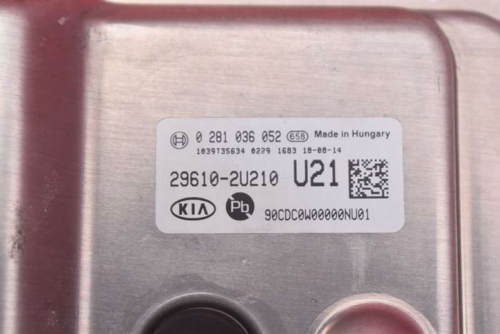 computer control unit of the engine 29610-2U210 KIA CEED 3 III 1.6 CRDI 115 KM 18-20