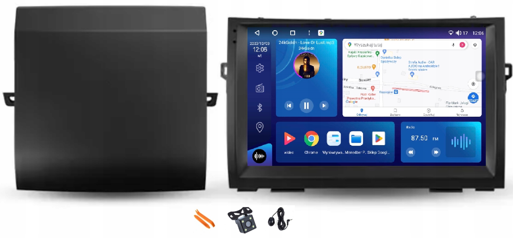 Rádio Android Navigácia Qled Carplay Lte 64GB Gps Toyota Prius XW20 03-09