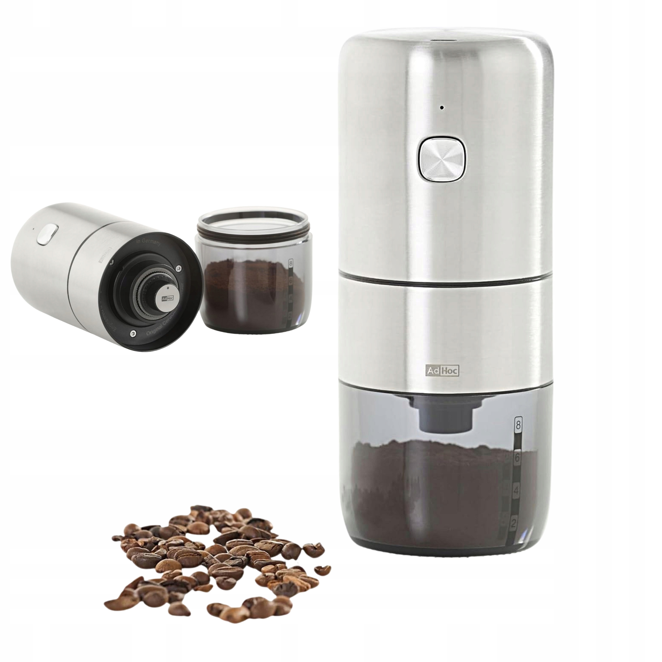 Elektryczny Młynek do Kawy 19 cm AdHoc i.Mill Żarnowy Akumulator Usb
