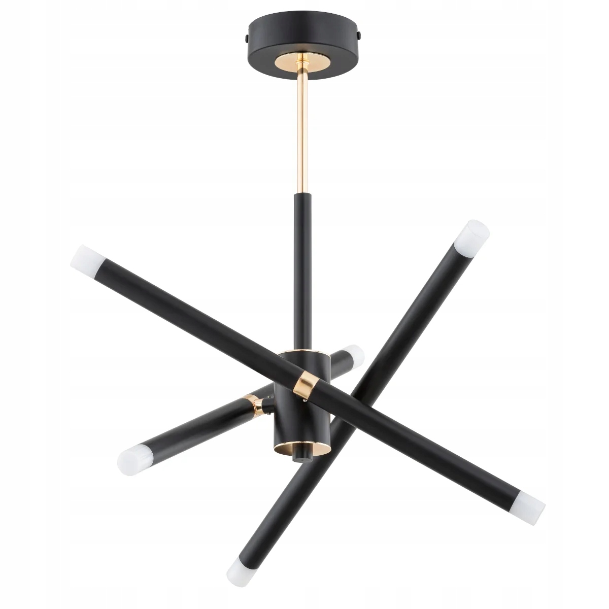 Závesná lampa čierno-zlatá 9xG9 10W Ovili do obývačky Alfa