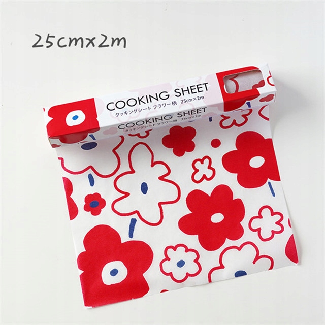 2/2.5m Parchment Paper Roll For Baking, Non-Stick Wax Paper For Decorative  Food Packaging, Cartoon Baking Pan