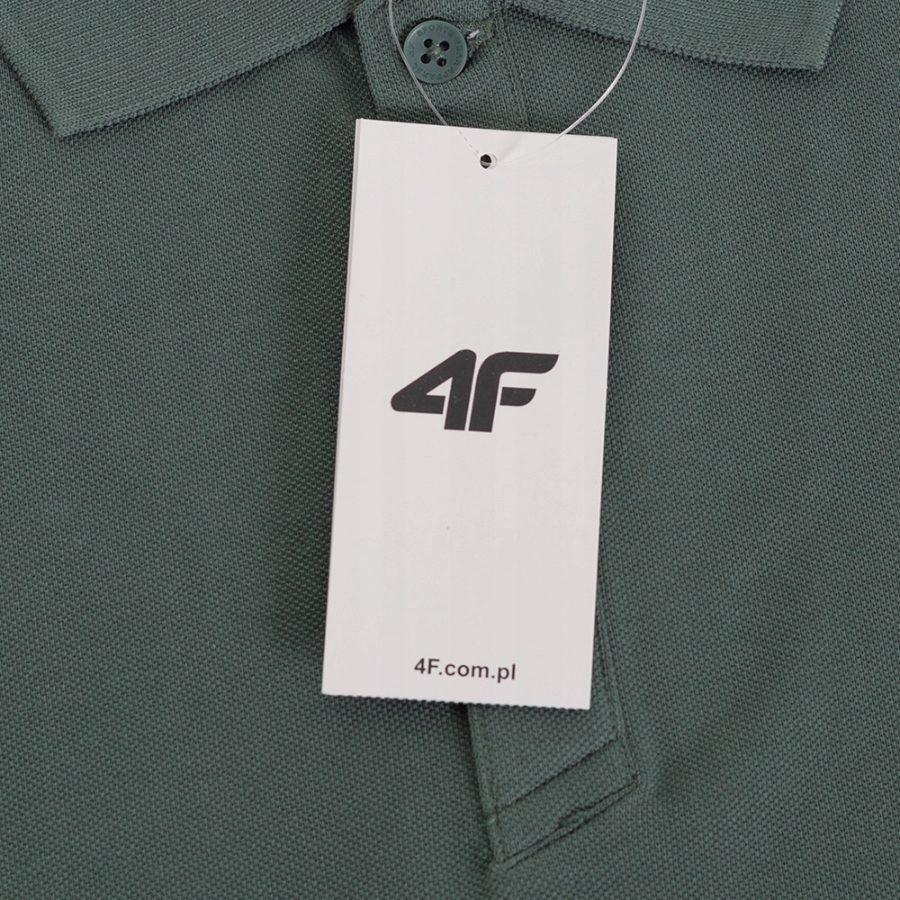 KOSZULKA MĘSKA POLO WYSZYWANE LOGO 4F PODKOSZULEK SPORTOWY NA CO DZIEŃ Kod producenta 4FWSS25TPTSM681-43S
