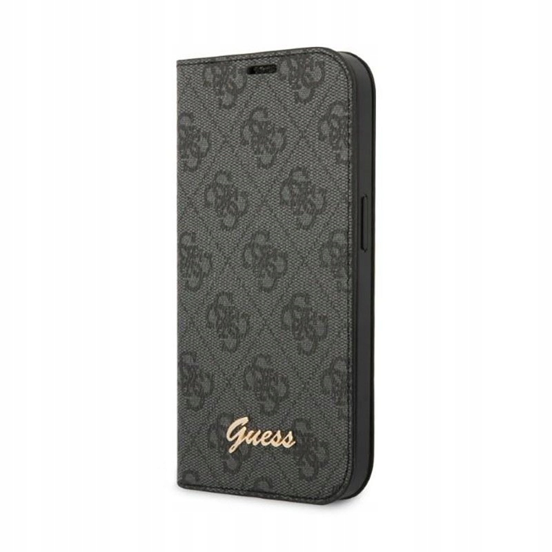 Guess 4G Metal Camera Outline Booktype Case – Pouzdro pro iPhone 14 Pro (černé)