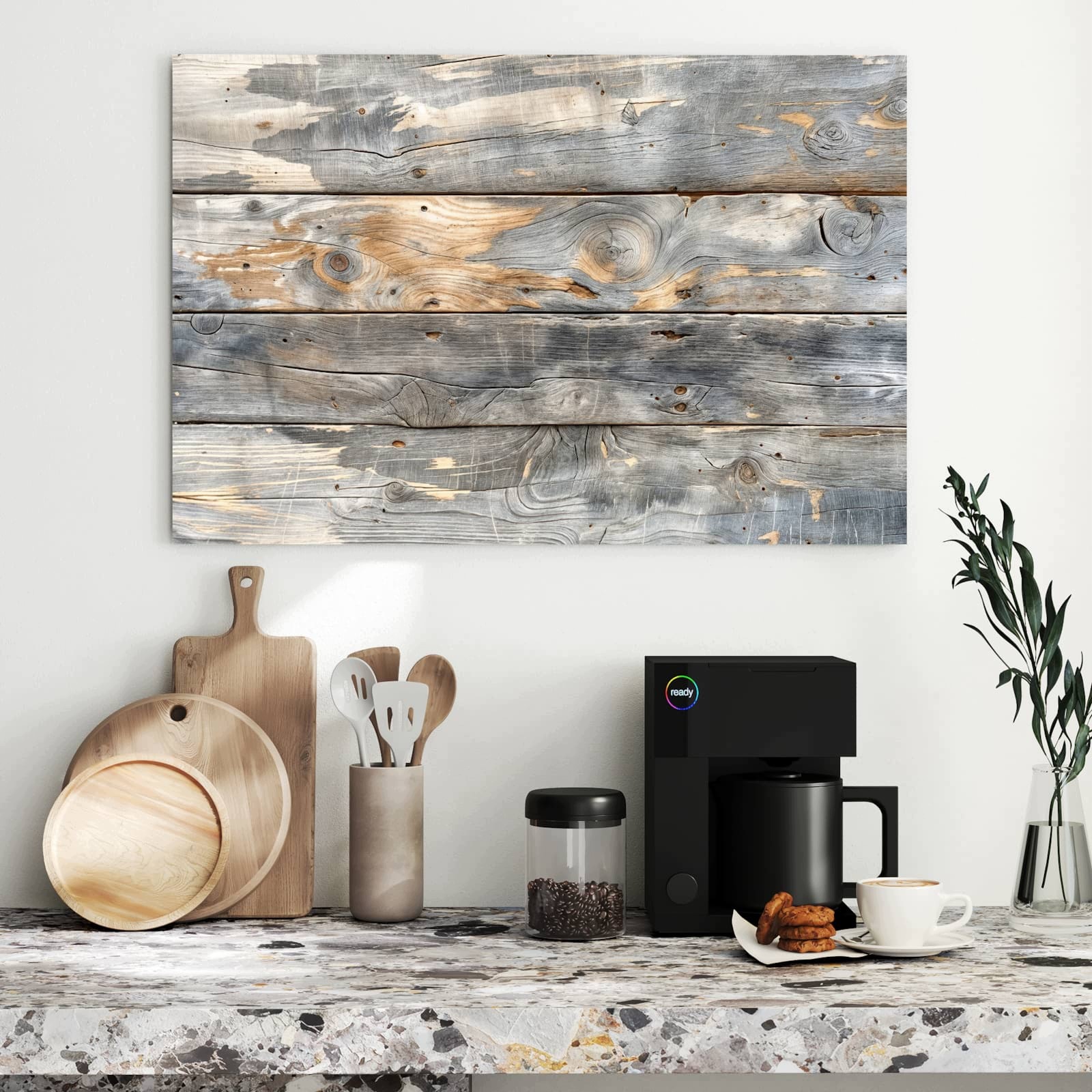Magnetická tabule Vintage Prkna 90 × 60 cm