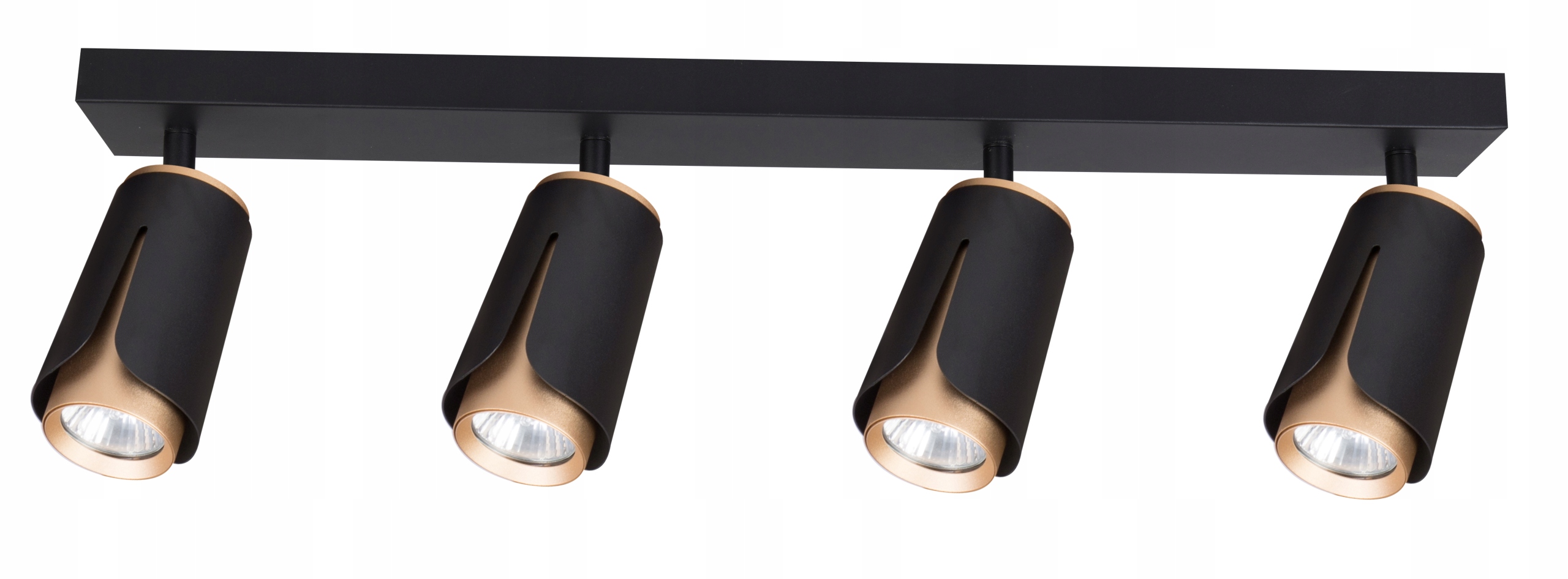 Lustr stropní svítidlo stropní svítidlo Teo lišta černá zlatá stropní lampa