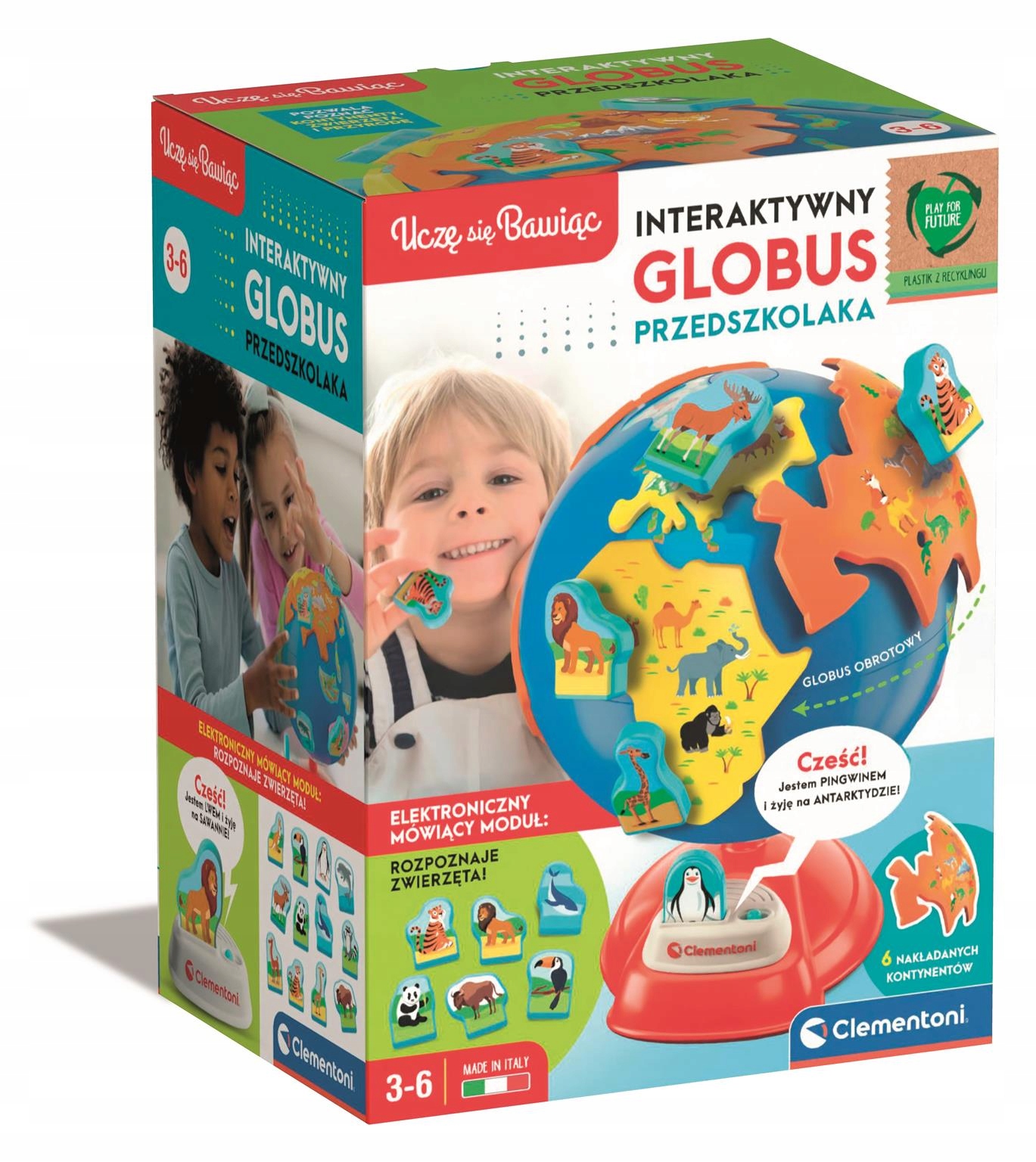 MÓJ PIERWSZY GLOBUS PRZEDSZKOLAKA INTERAKTYWNY CLE