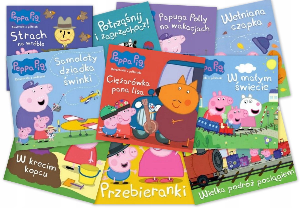 

Świnka Peppa 10 x Książeczki z półeczki Zestaw Kd