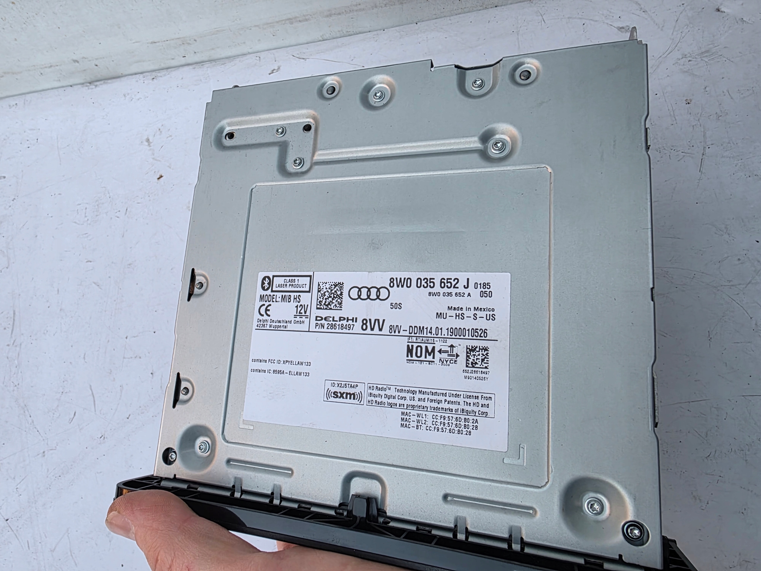 RADIO navigation card reader SD MMI AUDI A4 B9 8W AMI Q5 80A FY