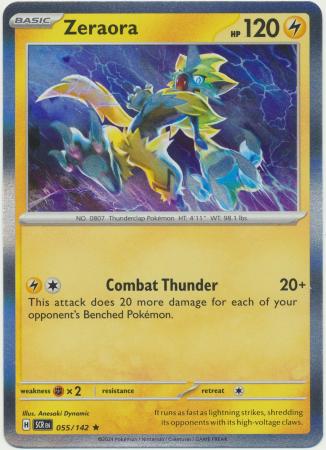 Zeraora 055/142 Holo Rare Pokemon