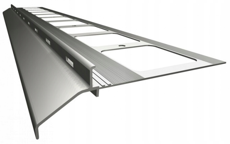 Profil okapowy do posadzek typu Kamienny dywan Renoplast K20 Szary