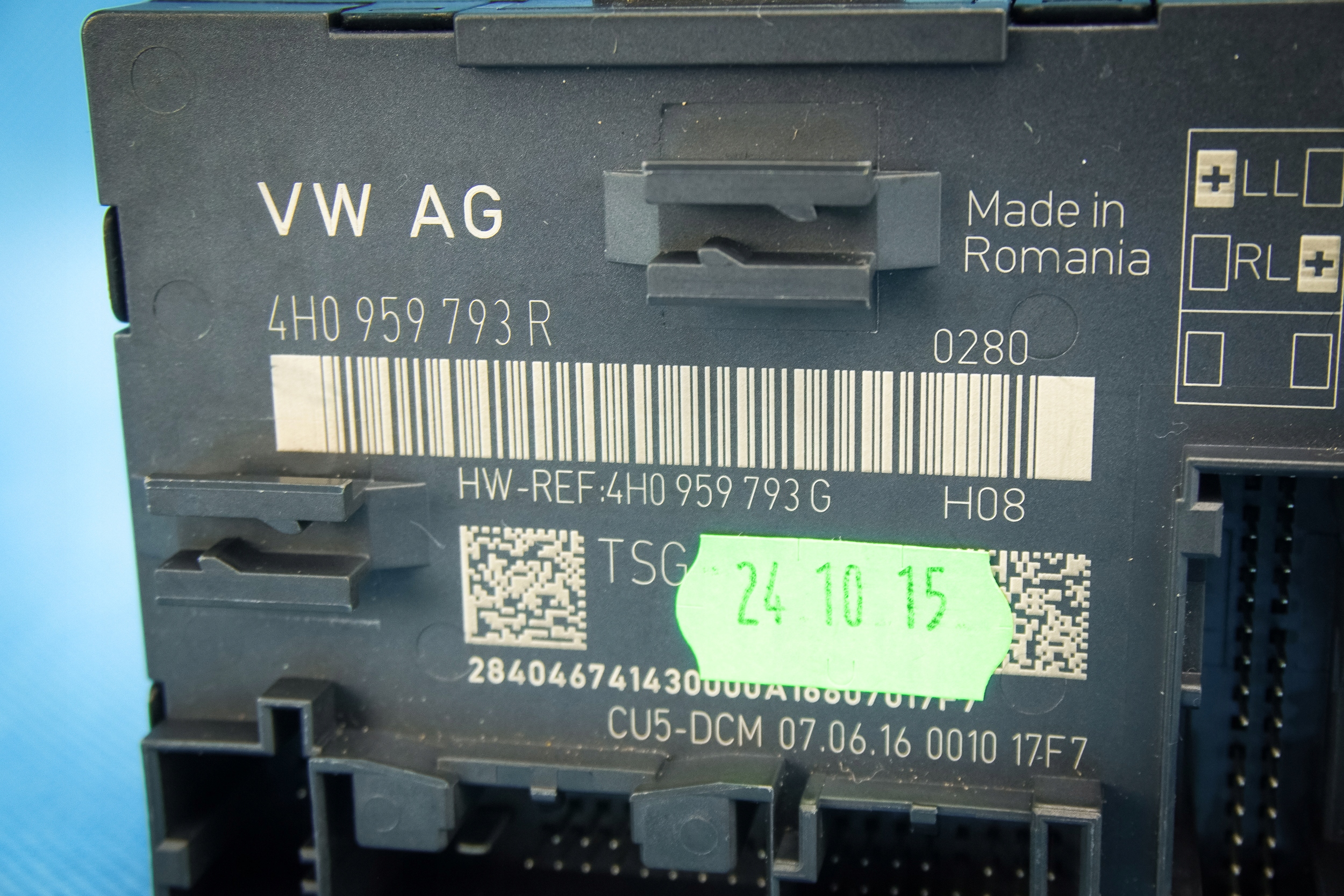 control unit door front left Audi A8 S8 4H 4H0959793R dociag