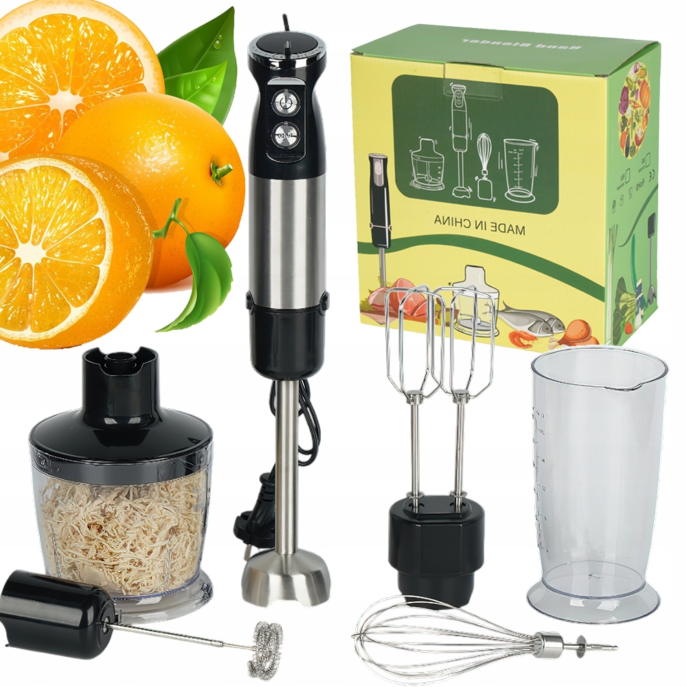 Víceúčelový Ruční Mixér S Titanovými Noži, Výkonný 800W, 12 Rychlostí