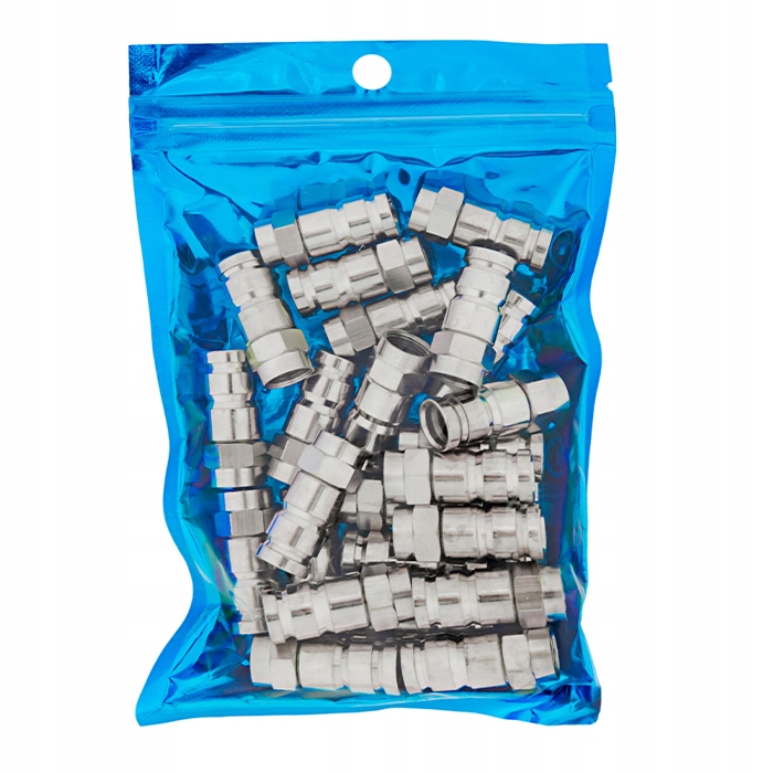 Wtyk F kompresyjny Spacetronik TV-FC02 25 szt.