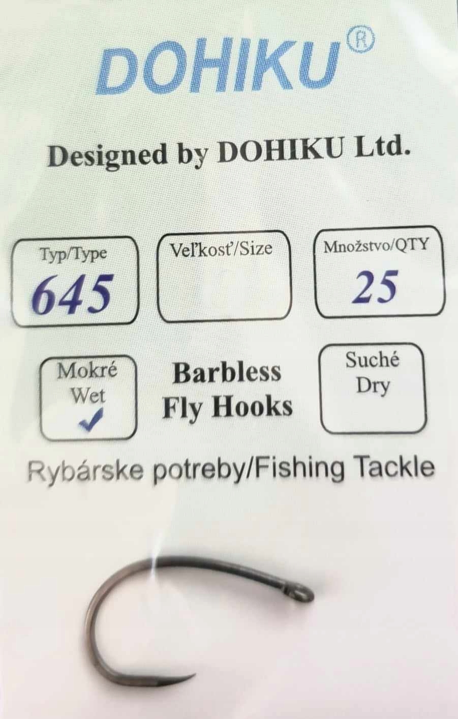 Haczyki Dohiku 645 rozmiar 16# 25 sztuk