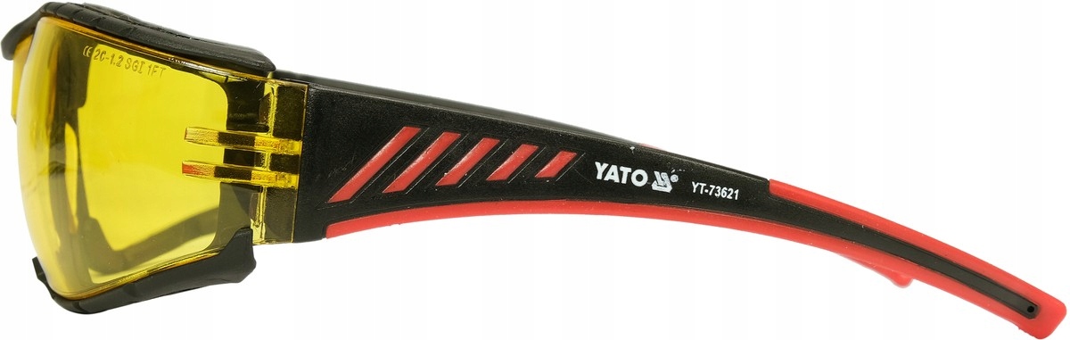 OKULARY GOGLE OCHRONNE ŻÓŁTE UV YT-73621 YATO BHP Kolor szybek żółty