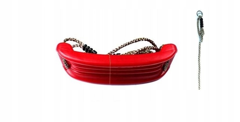 HUŚTAWKA PLASTIKOWA SOLIDNA PLAC ZABAW CZERWONA Kod producenta 3004